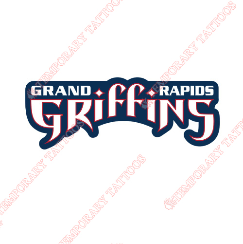 Grand Rapids Griffins Customize Temporary Tattoos Stickers NO.9016